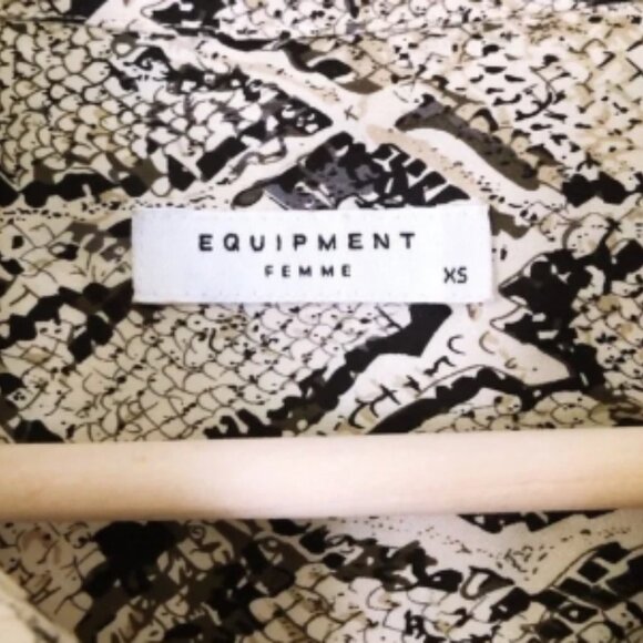 Equipment Snakeskin Print Silk Button Down Blouse - Picture 5 of 5